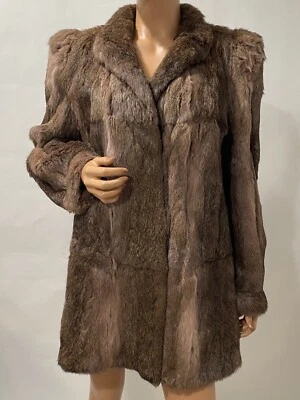 Jeletria Baron Fur Jacket Fit Size Large X-Large Soft Fox Fur Pink/ Brown - Image 1 of 4