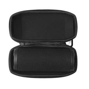 Speaker Carbon Fiber Zipper Storage Bag Travel Carrying Case For JBL Flip 5 - Picture 1 of 8