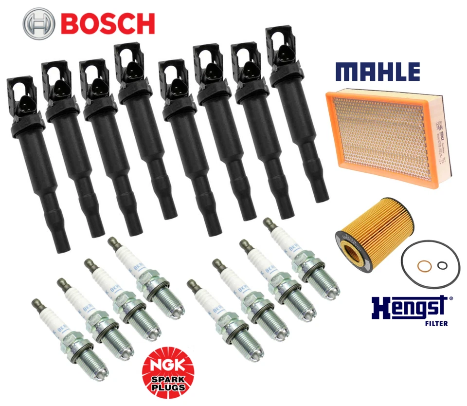 Kit de puesta a punto de filtro de aceite de aire bujía bobina de encendido 18 piezas OEM para BMW E65 E66 V8 Foto 1 de 1