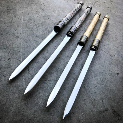 ESPADAS GEMELAS NINJA SAMURAI Doble Hoja 24.5" Katana Combate Japonés COSPLAY Nuevo Foto 1 de 4