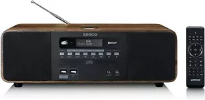 Lenco DAR-051 DAB+ Radio - Stereo Compatto - CD/MP3-Player - Bluetooth IN Legno - Bild 1 von 3