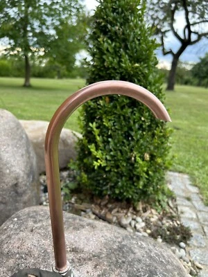 Brunnen-Einlauf  aus Kupfer 15mm, Wasserspeier,Wasserhahn,Zierbrunnen,Auslauf, - Bild 1 von 4
