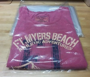 CLEAR POLY BAGS Large Small Plastic Packaging Open Flat Packing T-Shirt Apparel - Picture 1 of 7