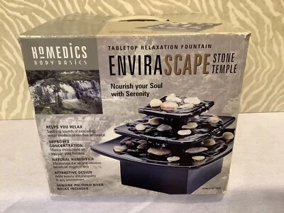 Homedics Body Basics Envirascape Piedra Templo Fuente NUEVO WF-TEMP Jardín Zen Foto 1 de 4