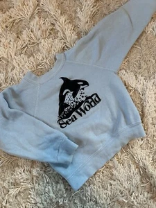 Vintage Toddler 1980 Sea World Raglan Crewneck Sweatshirt - Picture 1 of 7