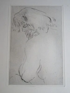 suiv. Tsuguharu FOUJITA (1886-1968) GRAVURE POINTE SECHE FEMME NUE ECOLE PARIS - Imagen 1 de 7