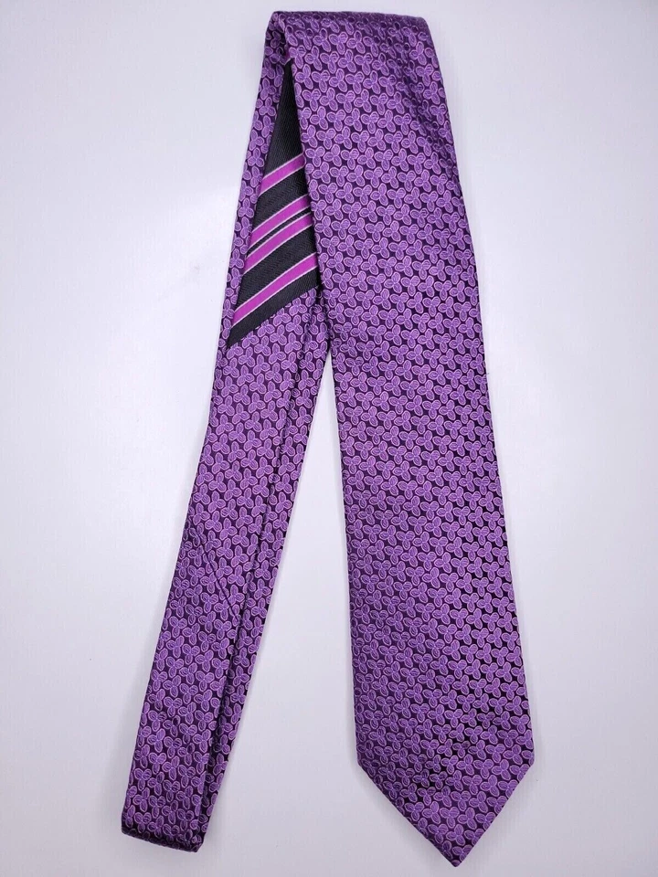 Gravata formal masculina Egara 60"Lx3.25"W roxa - Imagem 1 de 4