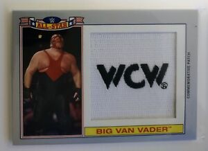WWE Big Van Vader 2016 Topps Heritage Silver All Star Patch Relic Card SN 19/50