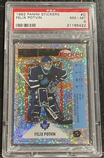1992-93 Panini Sticker Felix Potvon PSA 8 NM-MT Toronto Maple Leafs