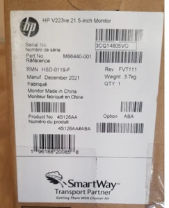 HP V223ve 21" FHD 1080p Monitor 60Hz 5ms HDMI VGA VESA Mount - Brand New Sealed - Picture 1 of 1