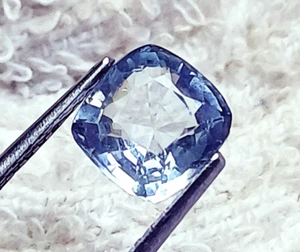 Untreated Unheated 1.90 Ct Natural Aquamarine Loose Gemstone With Certificate - Picture 1 of 6