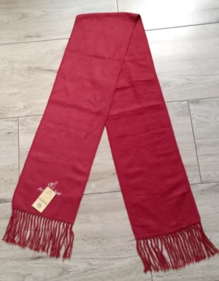 NWT Alpaca Winter Scarf by Alpaca Camargo Red with Fringe Womens/Unisex - Image 1 of 4
