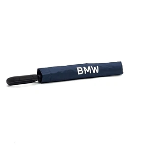 Paraguas compacto BMW azul marino con mango de mosquetón | Ligero y duradero - Imagen 1 de 4