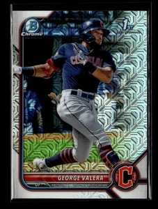 2022 Bowman Chrome Prospects Mojo Refractor #BCP-22 George Valera Guardians - Picture 1 of 2