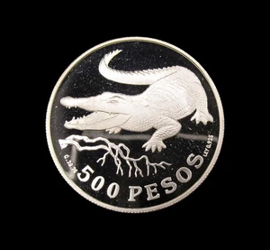 COLOMBIA 1978 SILVER PROOF 500 PESOS - WWF CONSERVATION SERIES - Picture 1 of 3