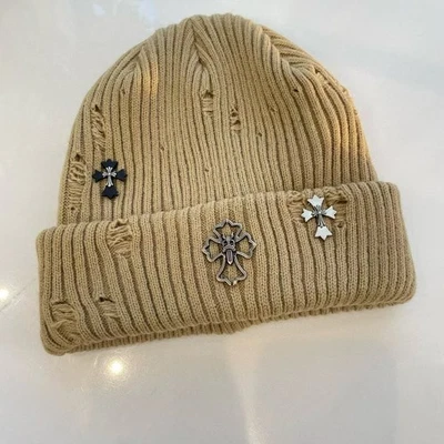 Sombrero Retro Cromo Corazones Tejido Unisex Foto 1 de 4