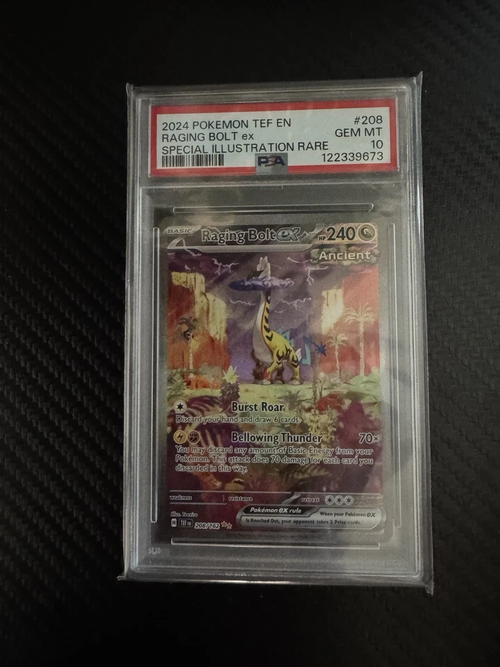 Raging Bolt ex 208/162 SV05: Temporal Forces Holo PSA 10 - Image 1 of 1