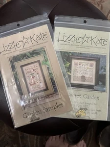 2 Lizzie Kate Patterns My Secret Garden & Garden Samplercharms - Picture 1 of 7