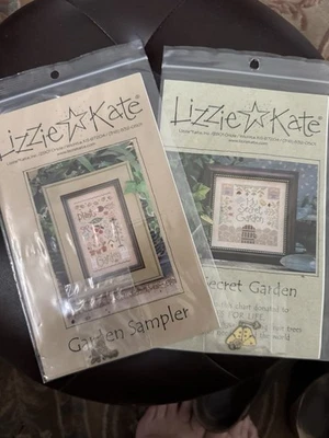 2 Lizzie Kate Patterns My Secret Garden & Garden Samplercharms - Image 1 of 4