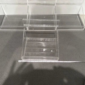 4 X Encimera Transparente Exhibición Gabinete de Almacenamiento Acrílico Producto Exhibición Flyer - Imagen 1 de 6