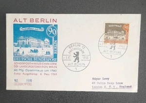 West Berlin 1963 Old Berlin 90pf Opera House FDC First Day Cover - Picture 1 of 2