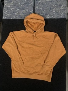 H&M Mens Hoodie SWEATER Large burnt orange Pullover sweatshirt L - Picture 1 of 24