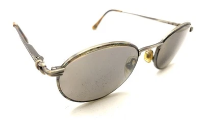 Gucci GG Bronze Gray Metal Round Eyeglasses Frames 130 Italy Designer Men Women - Imagem 1 de 4