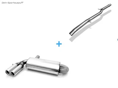 FOX Impianto Racing da Kat (Con Sound-tubo) Ø70mm Audi S3 8L 2x76 Rotondo Con - Immagine 1 di 4