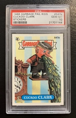 1988 Garbage Pail Kids OS14 Cuckoo Clark 547a PSA 10 GEM MINT-RARE GEM CARD! TWT - Image 1 of 4