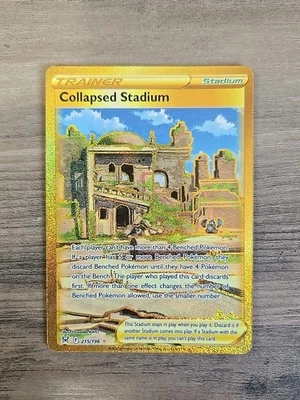 Pokémon TCG Collapsed Stadium 215/196 Secret Rare SWSH Lost Origin NM - Image 1 of 2