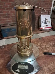 HOCKLEY LAMP & LIMELIGHT CO MINERS LAMP - Latón - Parafina - Vintage - H 22cm - Imagen 1 de 8