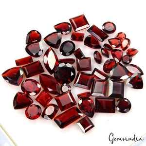 Lote de gemas sueltas 87,50 quilates/49 piezas de granate rodolita natural sin tratar corte mezcla 6-14 mm - Imagen 1 de 10