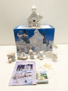 Vintage 1997 Precious Moments Sugar Town Schoolhouse Complete 6 Piece Set ๐ซ! - Picture 1 of 24