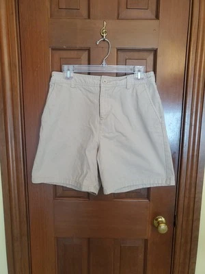 Pantalones cortos blancos ciervo caqui para mujer talla 6 algodón tiro alto  Foto 1 de 4