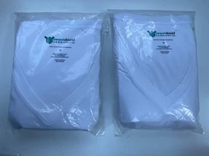 SWEATSHIELD Schweißfestes T-Shirt Herren Medium x 2 Weiß Unterhemd Modal Top - Bild 1 von 4