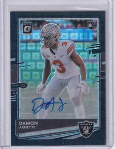 Damon Arnette 2020 Panini Donruss Optic Black Pandora Prizm Rc Auto (22/25) - Picture 1 of 2