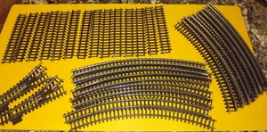 TRIANG  R.490 OR R485  2 Left Hand Turnouts total lot 32 track MADE in ENGLAND  - Picture 1 of 5