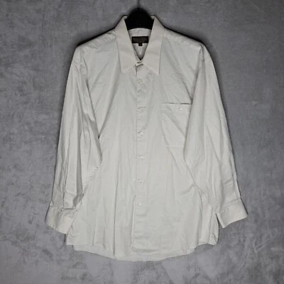 Camisa de vestir Roberto Villini Collezione de algodón blanca para hombre talla 17 32/33 Foto 1 de 4