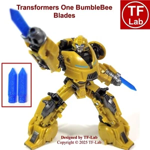 Translucent Blue Blade Swords x2 Transformers Studio Series One Bumblebee B-127 - Picture 1 of 7