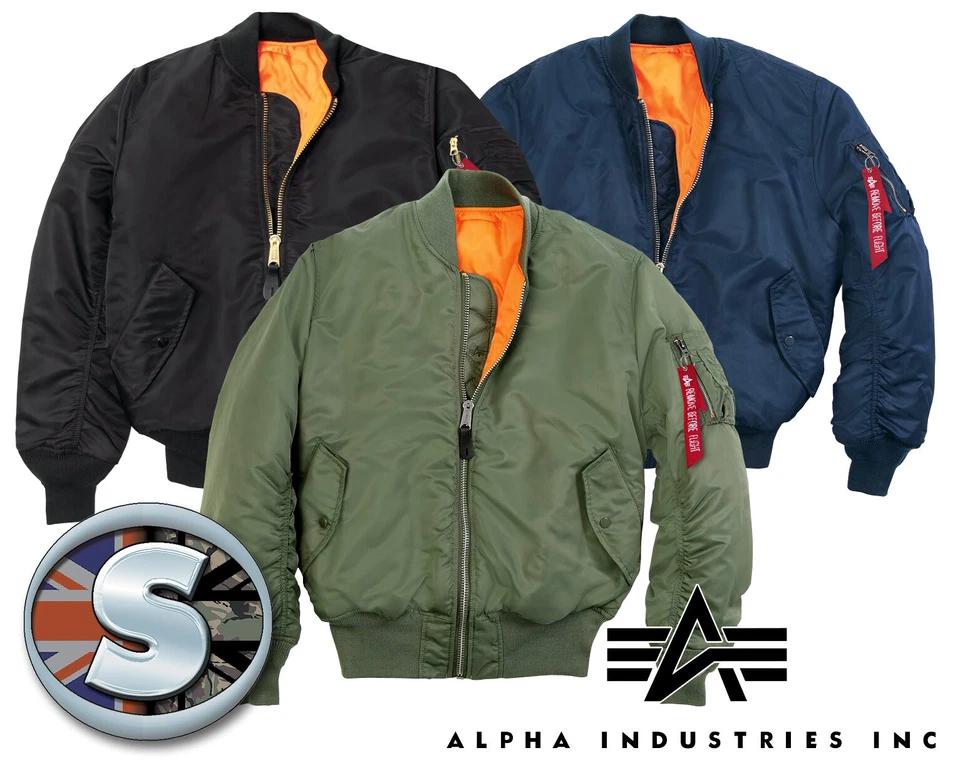 ALPHA INDUSTRIES MA1 FLYING JACKET - GENUINE SELLER 40+ YEARS [01001] - Image 1 of 1