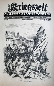 Rudolf Großmann Straßenkampf Frankreich Franktireurs August Gaul Schafe Indien - Picture 1 of 2