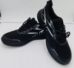 Men's Steel Toe Sneakers Safety Shoes Lightweight Black Size 14 US New - Picture 1 of 7