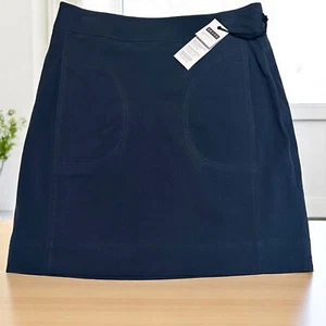Minifalda Scout Latón Básicos Talla 6 Azul Algodón Spandex Bolsillos Preppy Golf Nueva con Etiquetas - Imagen 1 de 7