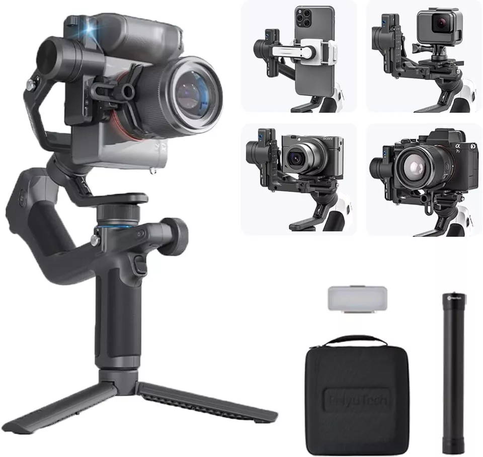 FeiyuTech SCORP MINI-2 Gimbal w/AI Tracking for iPhone Mirrorless&DSLR Camera
