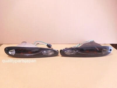 Luz de señal de giro del parachoques delantero para Mazda Zenki RX-7 RX7 FD3S carcasa negra  Foto 1 de 4