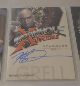 Stargate SG1 Seasons 5 Wormhole X-Treme! Auto card  Herbertt Duncanson as Grell - Picture 1 of 1