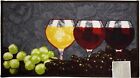 NYLONOWY DYWAN Z NADRUKIEM (bezpoślizgowy tył) (18"x30") 3 kieliszki do wina i winogrona, prostokąt, KH