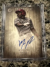 2014 Bowman Inception - Prospect Autographs Blue #PA-MF Maikel Franco