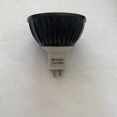 LED Tronics MR16 6W-XIW-002M  12V Black Energy Saving Green Technology Long Life - Image 1 of 4