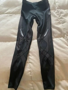 Girls CW-X Stabilyx Joint Support Compression Tights Run Cross Country Ski Med - Picture 1 of 4